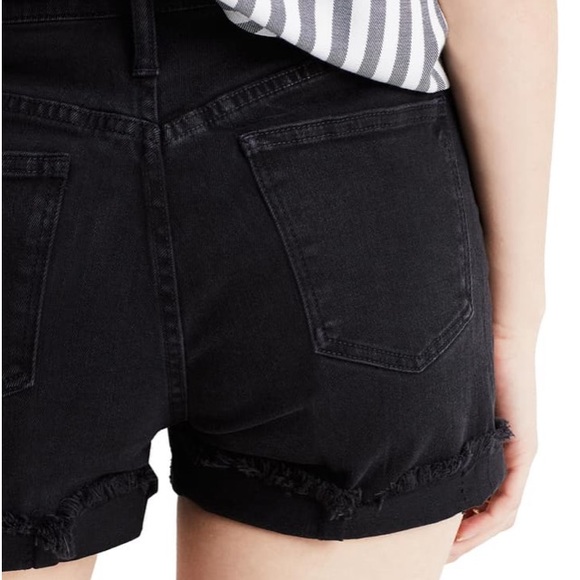 MADEWELL high rise denim cut off jeans - Picture 6 of 6